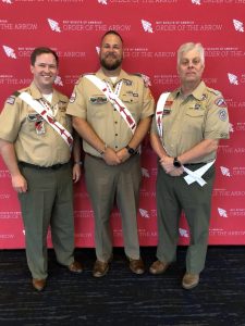 Brandon (center) with Phillip Raine (left) and Troy Johnson (right)